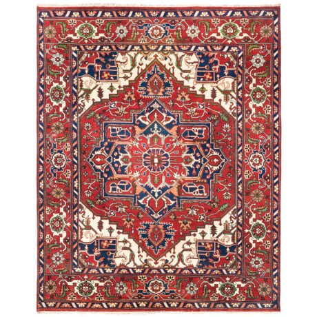 HRI Serapi Hand-Knotted Wool Pile Rug - 8x10’, Heritage Collection