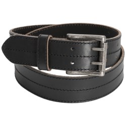 Bill Adler Center Stitch Leather Belt (For Men)