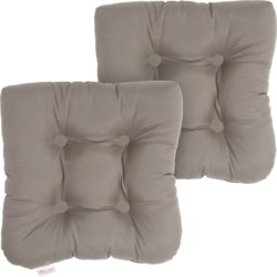 Sunbrella by Austin Horn Outdoor Chair Cushions - 2-Pack, 16x16”, Dove