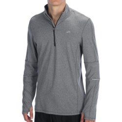 Brooks Essential Run Shirt - Zip Neck, Long Sleeve (For Men)