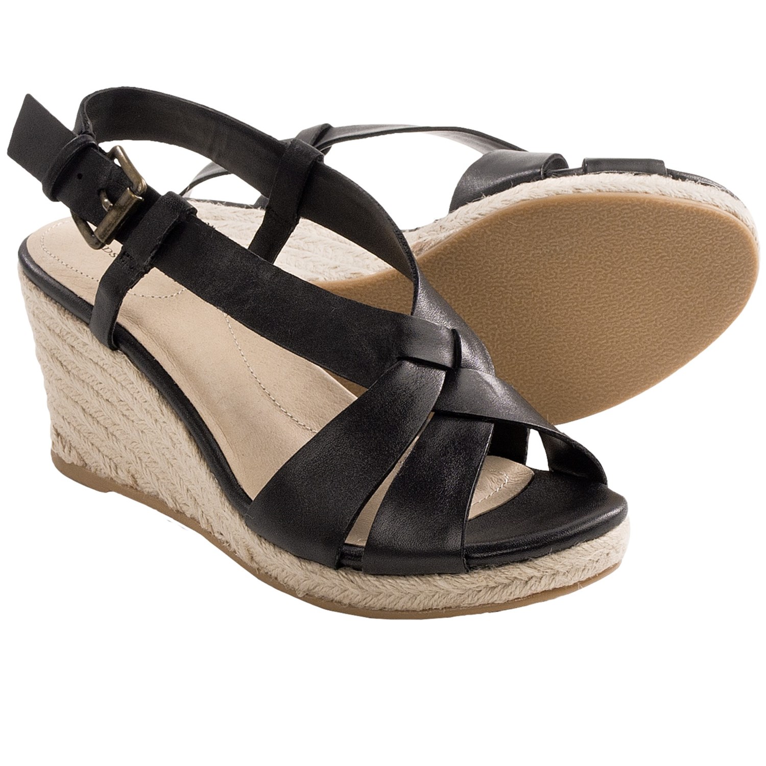 Lands’ End Trista Espadrille Mid-Wedge Sandals (For Women) 7536J