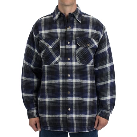 Canyon Guide Outfitters Snake River Flannel Shirt - Insulated, Quilted Lining, Long Sleeve (For Men)