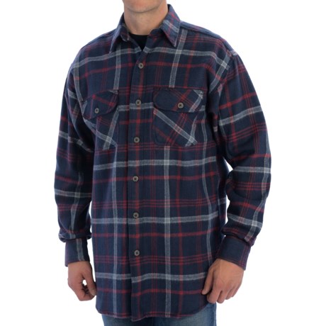 Canyon Guide Outfitters Brawny Plaid Shirt - Long Sleeve (For Tall Men)