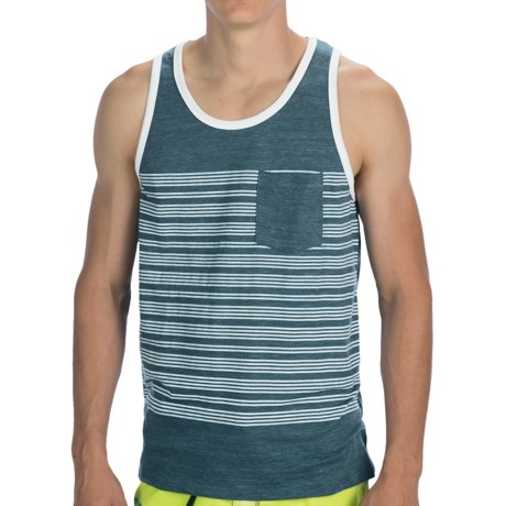 Threads 4 Thought Placement Stripe Tank Top - Single Pocket (For Men)