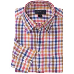 Scott Barber Andrew Linen Shirt - Hidden Button Down, Long Sleeve (For Men)