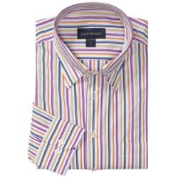 Scott Barber Andrew Stripe Shirt - Cotton Poplin, Long Sleeve (For Men)