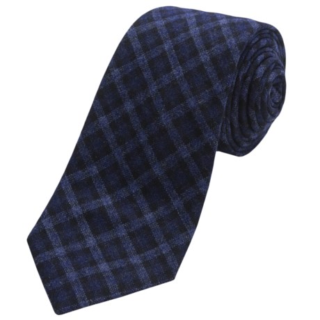 Altea Olona 3 Plaid Tie - Wool-Cotton-Cashmere (For Men)