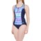 ZeroXposur Quartz Scuba Tankini Top and Bikini Bottoms Set - UPF 30+