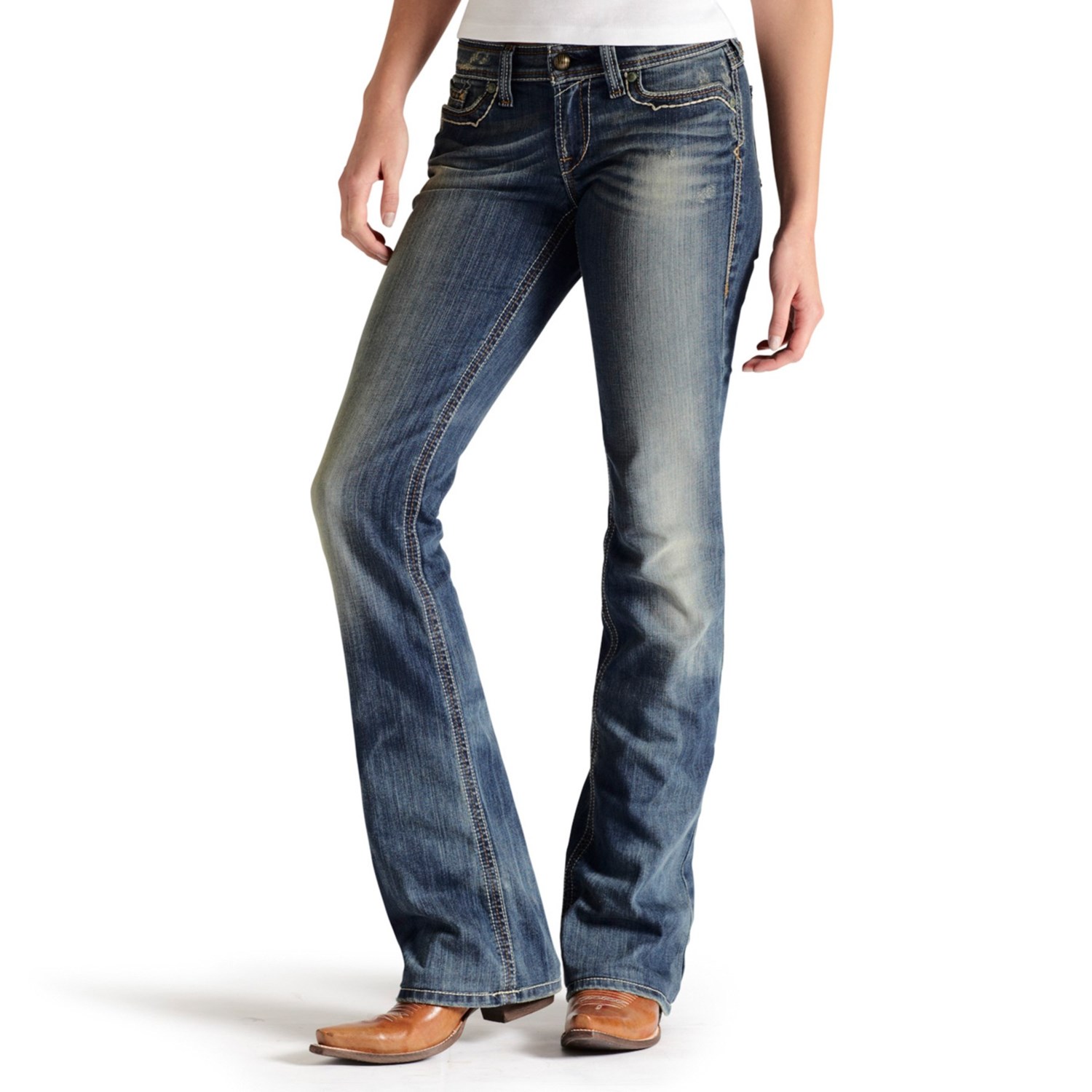 Ariat Turquoise Goldenrod Jeans (For Women) 7613A - Save 35%