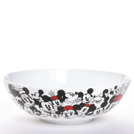 Disney Allover Mickey and Minnie Popcorn Bowl - Porcelain