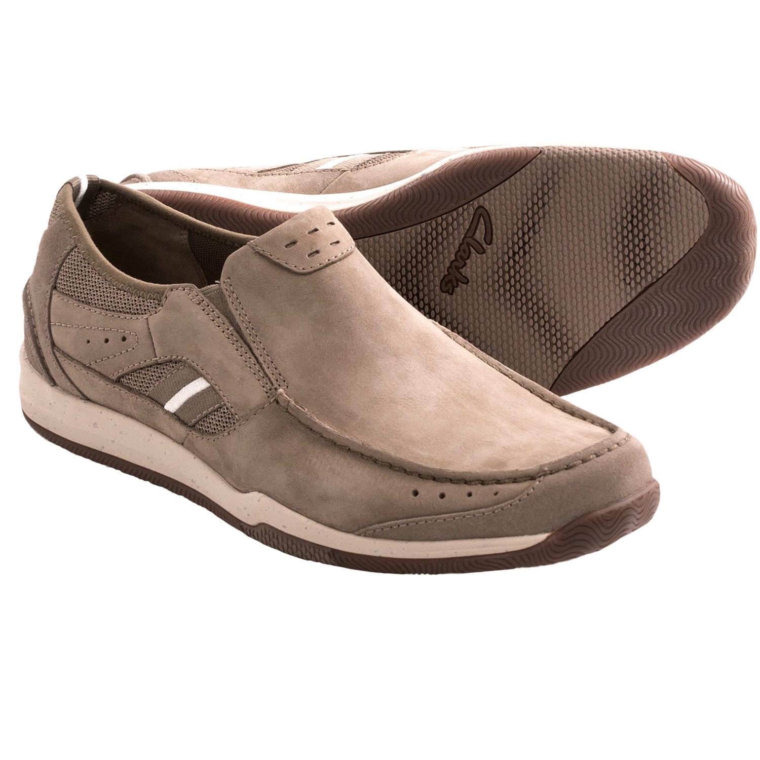 Clarks Watkins Park Shoes - Nubuck, Slip-Ons (For Men)