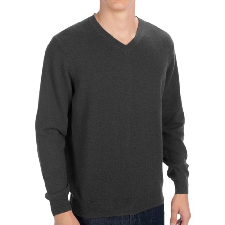 Forte Cashmere V-Neck Sweater - 2-Ply, 12gg (For Men)