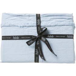 Piubelle Made in Portugal Queen Supreme Cotton Sheet Set - Chambray Blue