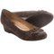 Earth Teaberry Pumps - Leather, Wedge Heel (For Women)