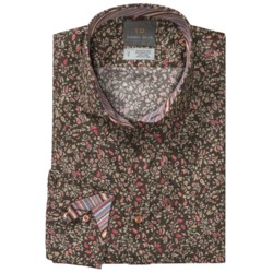 Thomas Dean Mini Print Shirt - Spread Collar, Long Sleeve (For Men)