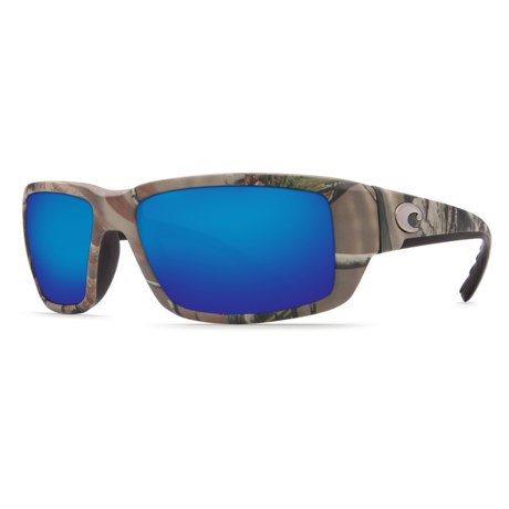 Costa Fantail Camo Sunglasses - Polarized 400G Glass Mirror Lenses