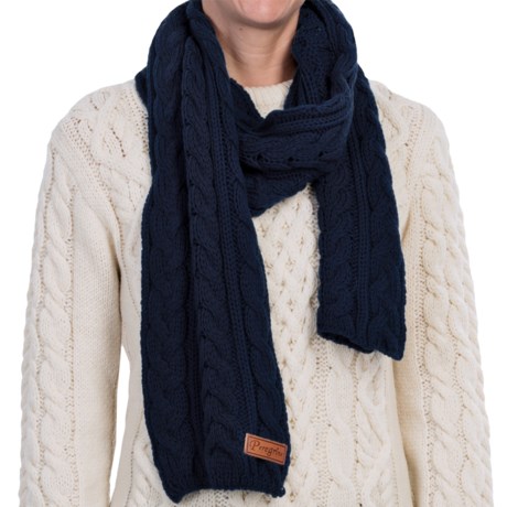 J.G. Glover & CO. Peregrine by J.G. Glover Aran Scarf - New Merino Wool (For Men and Women)
