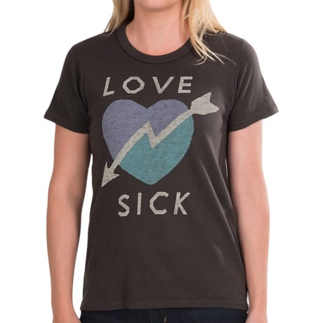 Junk Food Clothing Love Sick T-Shirt - Cotton, Short Sleeve (For Women)
