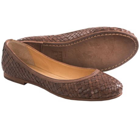 Frye Carson Dipped Flats - Woven Leather (For Women)