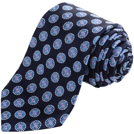Ike Behar Geometric Motif Silk Tie (For Men)