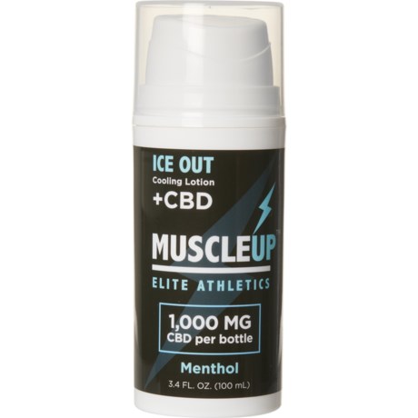MuscleUp Ice Out Athletic Cooling Lotion - 3.4 oz., 1000 mg CBD, Menthol