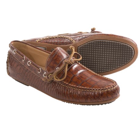 Martin Dingman Countrywear Osage Crocodile Grain Driver Shoes - Slip-Ons (For Men)