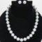 JOIA De Majorca Joia De Majorca Organic Pearl Necklace and Earrings - 12mm, 18"