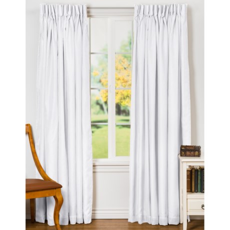Commonwealth Home Fashions Rhapsody Semi-Sheer Curtains - 120x84”, Pinch Pleat, Insulated