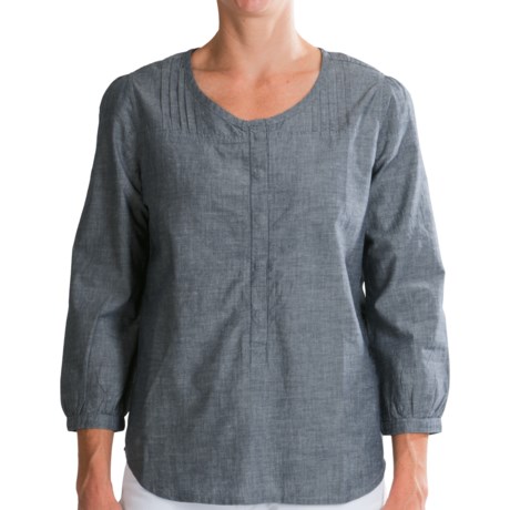 Gramicci Ella Monaco Chambray Shirt - Organic Cotton-Hemp, 3/4 Sleeve (For Women)