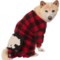 Pet Rageous Designs Buffalo Bear Fleece Dog Pajamas - Large