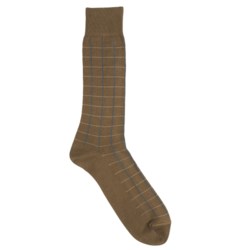 Byford® Byford Pima Cotton Grid Socks - Mid-Calf (For Men)