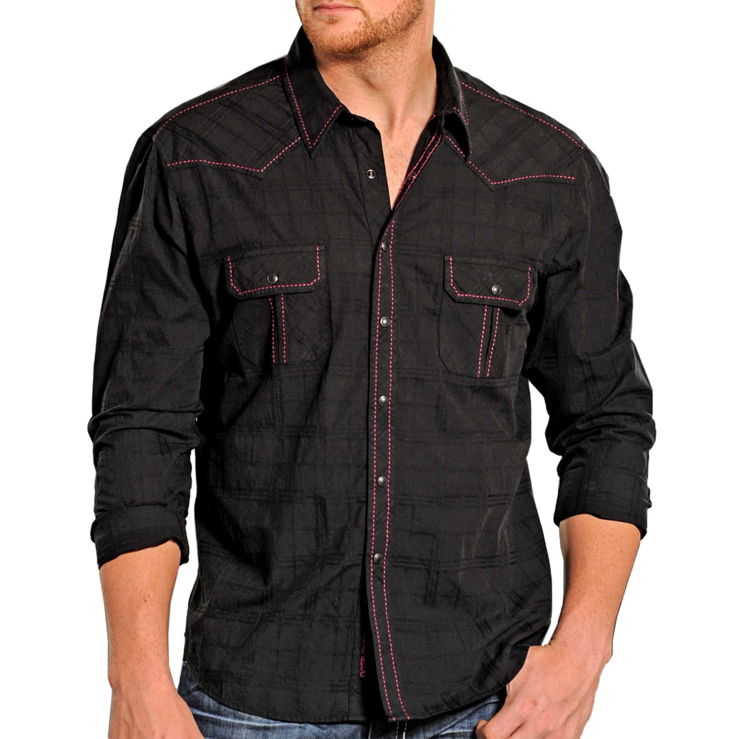 Rock & Roll Cowboy Saddle-Stitch Shirt (For Men) 7973W - Save 36%
