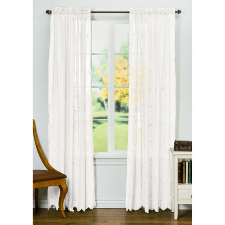 Commonwealth Home Fashions Tailored Faux-Linen Curtain - 54x96”, Rod Pocket