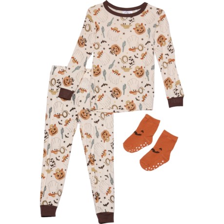 TRES BEAU ET BELLE Toddler Boys Halloween Cowboy Pajamas - 3-Piece, Long Sleeve