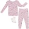 TRES BEAU ET BELLE Infant and Toddler Girls Dancer Pajama Set - 3-Piece, Long Sleeve