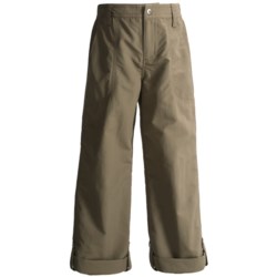 White Sierra Trail Roll-Up Pants - UPF 30 (For Little and Big Girls)