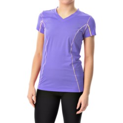 Terramar Microcool V-Neck Shirt - UPF 50+, Short Sleeve (For Women)