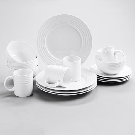 Waverly Saturn Dinnerware Set - Porcelain, 16-Piece