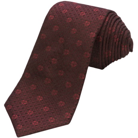 John Varvatos Star USA Textured Neat Silk Tie (For Men)
