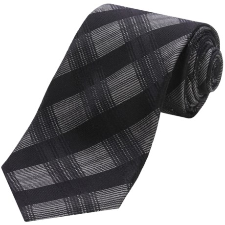 John Varvatos Star USA Diagonal Plaid Tie - Silk Blend (For Men)