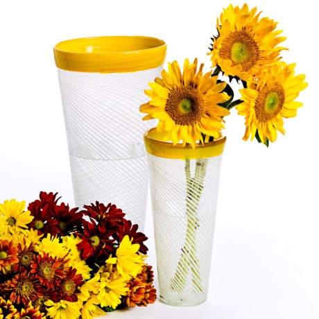 Tozai Glass Studio Tapered Vases - Set of 2