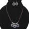Jokara Corded Abalone Necklace and Earrings