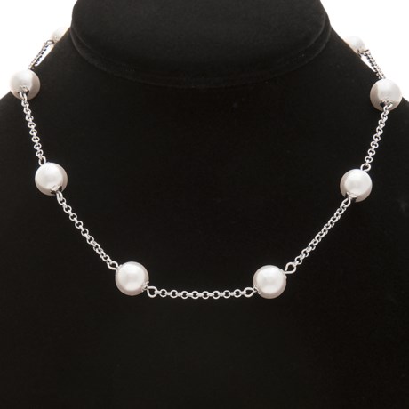 Jokara Glass Pearl Necklace - 16”+3”