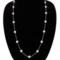 Jokara 36” Glass Pearl Station Necklace