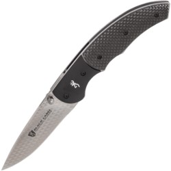 Browning Black Label Turning Point Carbon Straight Edge Folding Pocket Knife