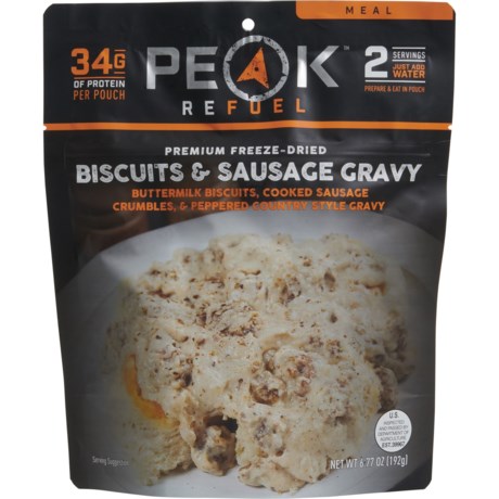 Peak Refuel Biscuits and Sausage Gravy Meal - 2 Servings