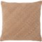 Aan Clothing Cross Weave Leather Throw Pillow - 20x20”