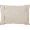 Sarita Handa Natural Linen Blend and Chambray Throw Pillow - 14x20”