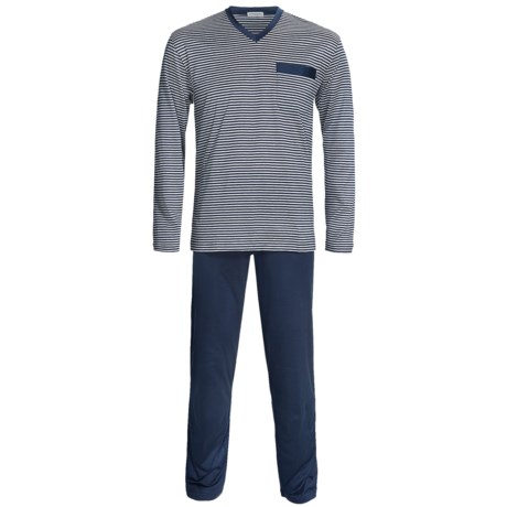 Zimmerli Cotton Knit Pajamas - Long Sleeve (For Men)