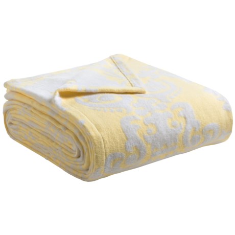 DownTown Damask Jacquard Blanket - Queen